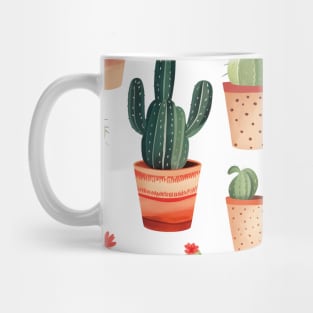 Serenade of Succulents: Cactus Flower Design Mug